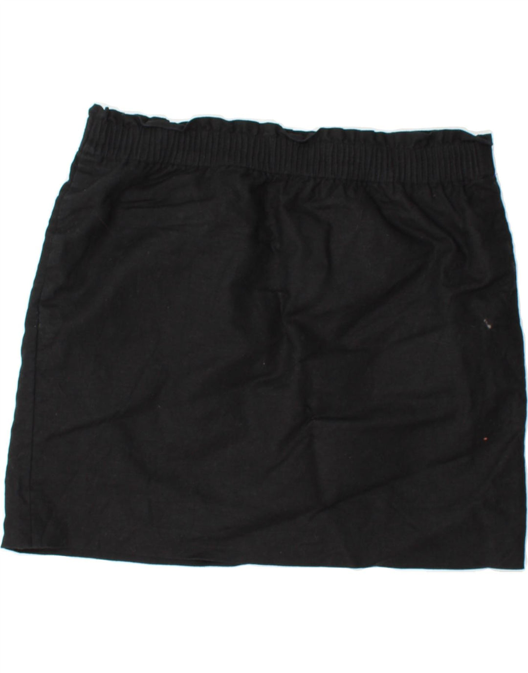 J. CREW Womens Mini Skirt US 14 XL W36  Black Linen Vintage J. Crew and Second-Hand J. Crew from Messina Hembry 
