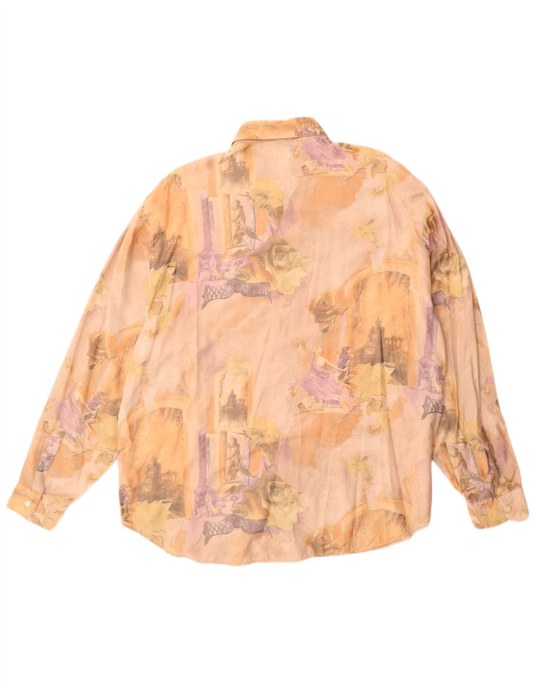 Мужская рубашка с рисунком Criver, большая, бежевая, вискоза