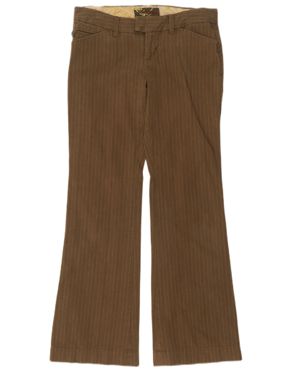 Женские повседневные брюки Billabong US 7 Medium W32 L32 Хаки в тонкую полоску