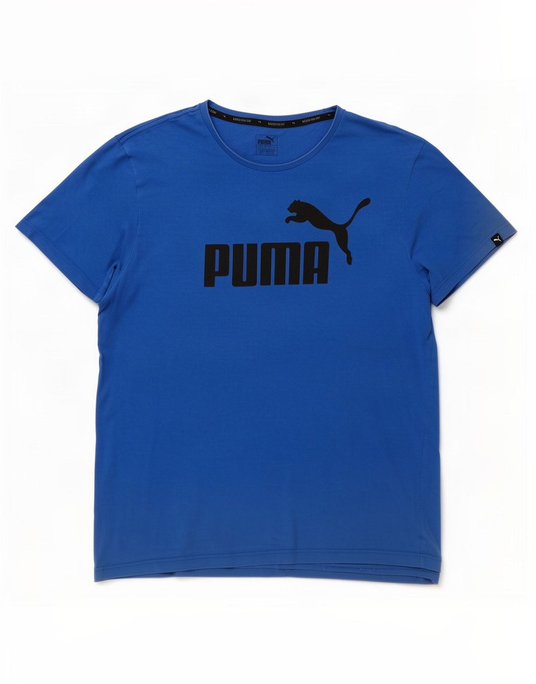 Мужская футболка с рисунком Puma 2XL, синяя, хлопок