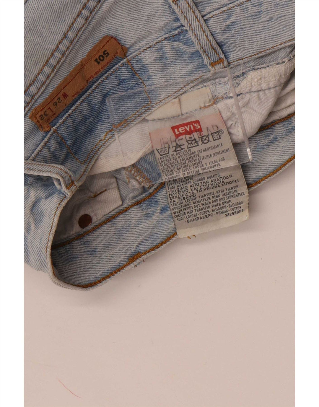 Мужские джинсовые шорты Levi's 501 W26 XS, синие, хлопок