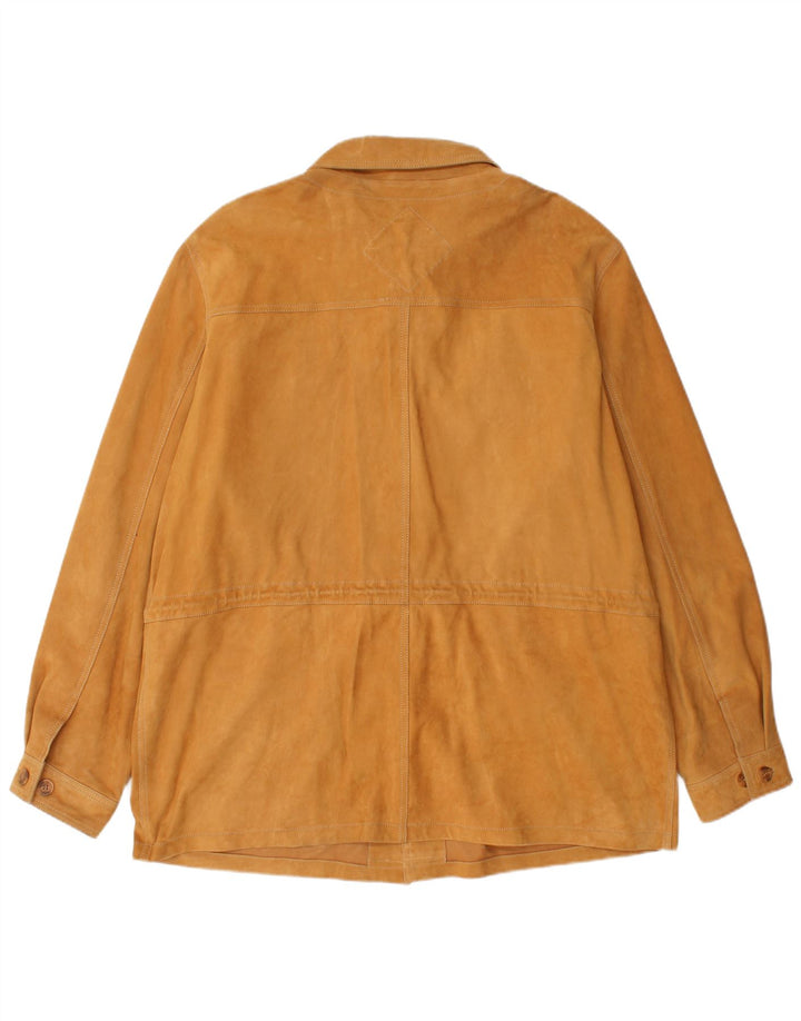 Мужская замшевая куртка WALBUSCH UK 42 XL коричневая кожа