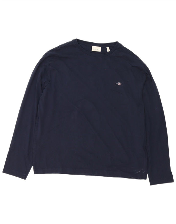 Мужской топ Gant с длинным рукавом XL, темно-синий, хлопок