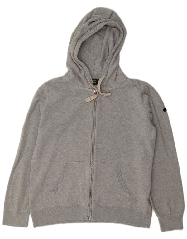 Женский свитер с капюшоном на молнии Superdry UK 14, большой серый