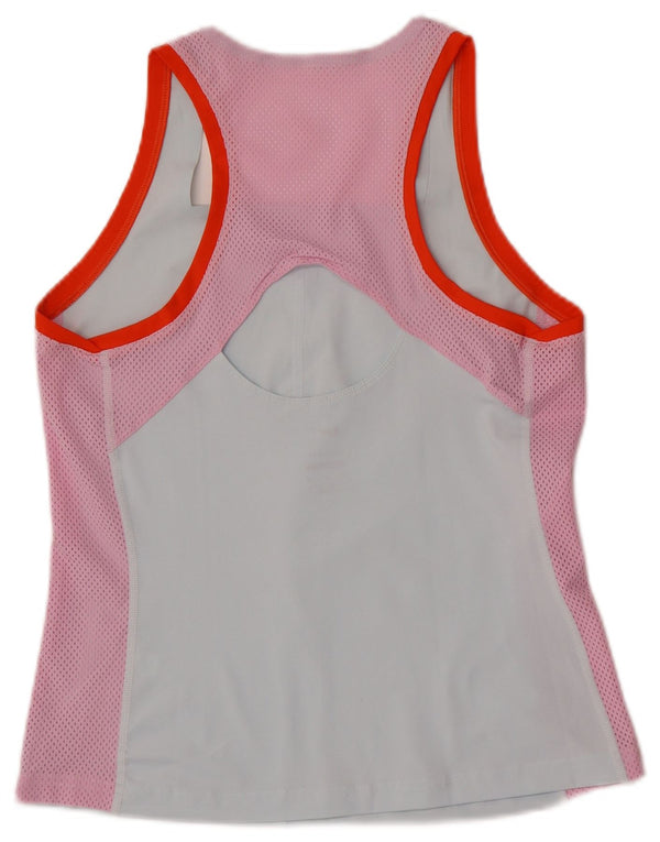 Женский топ Nike Dri Fit Slim Vest UK 12, средний синий, цветной блок