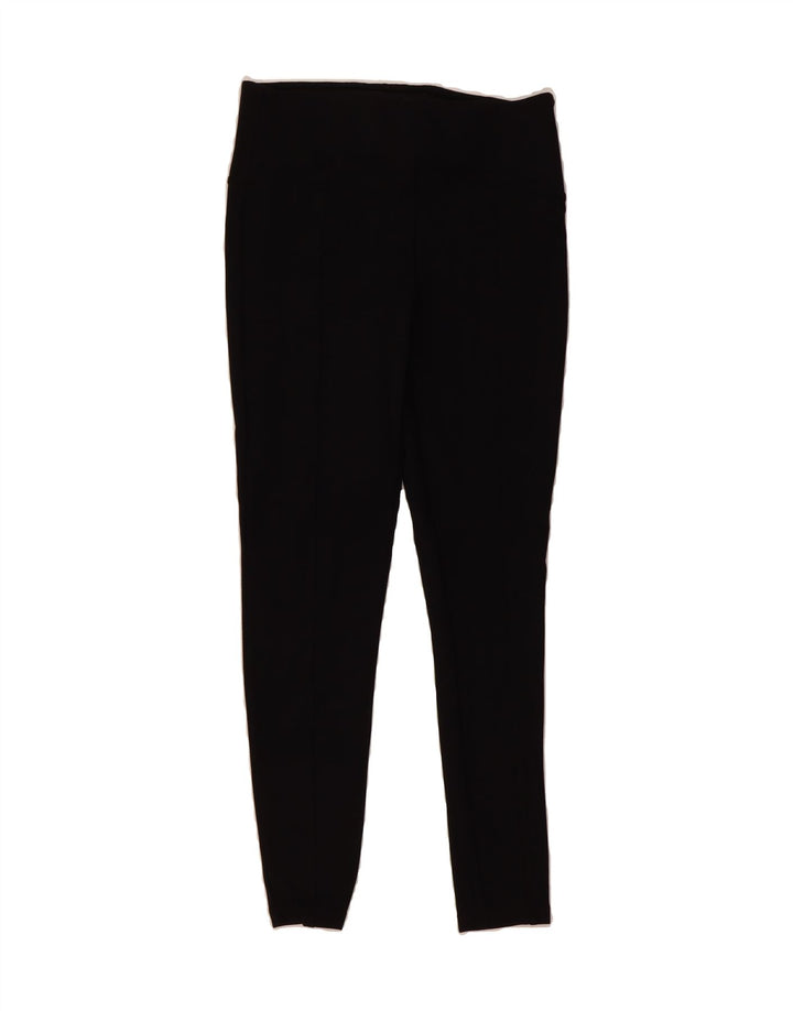 MARKS & SPENCER Womens Leggings UK 12 Medium  Black Viscose Vintage Marks & Spencer and Second-Hand Marks & Spencer from Messina Hembry 