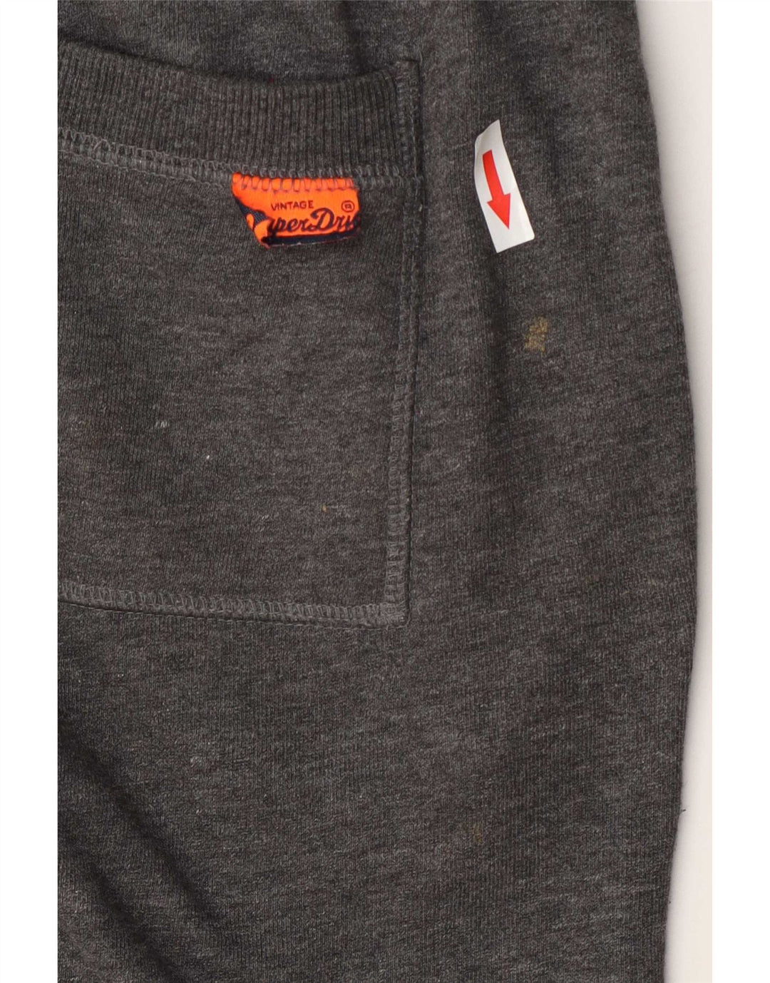 Мужские спортивные шорты с рисунком Superdry, маленькие серые, хлопковые