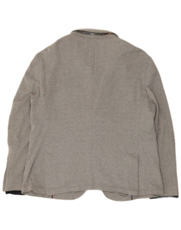 Мужской пиджак Zara на 2 пуговицах EU 56 XL, серый полиэстер