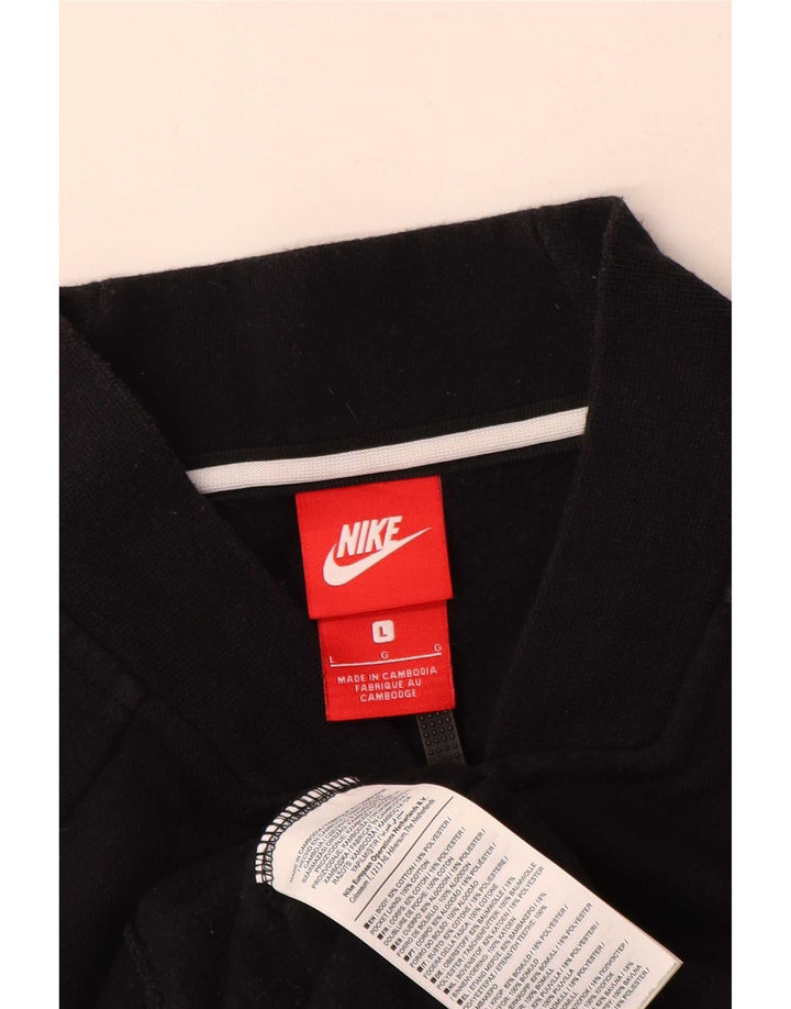 Мужской спортивный костюм Nike, большая черная хлопковая куртка