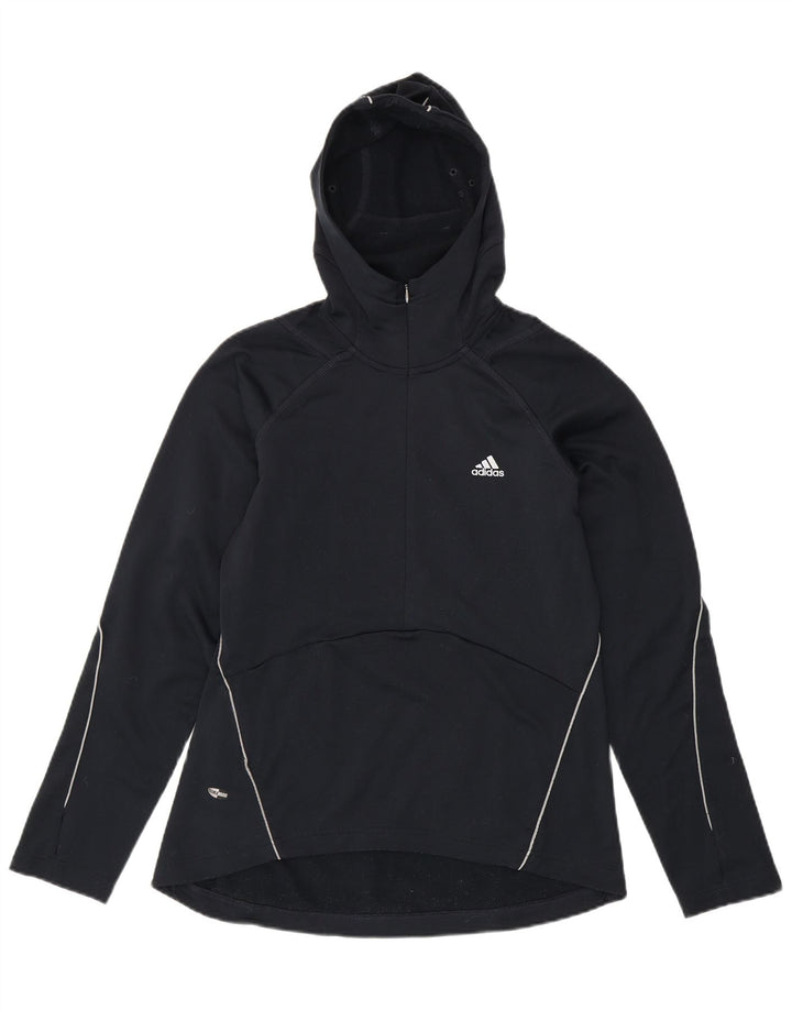 Женский джемпер с капюшоном ADIDAS Climawarm UK 12, средний, темно-синий