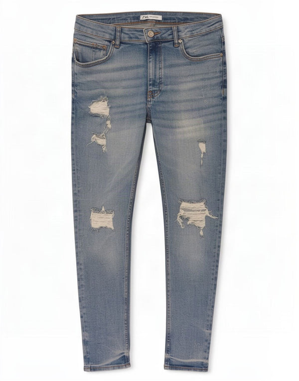 Мужские джинсы скинни Zara EU 46 XL W36 L29, синий хлопок