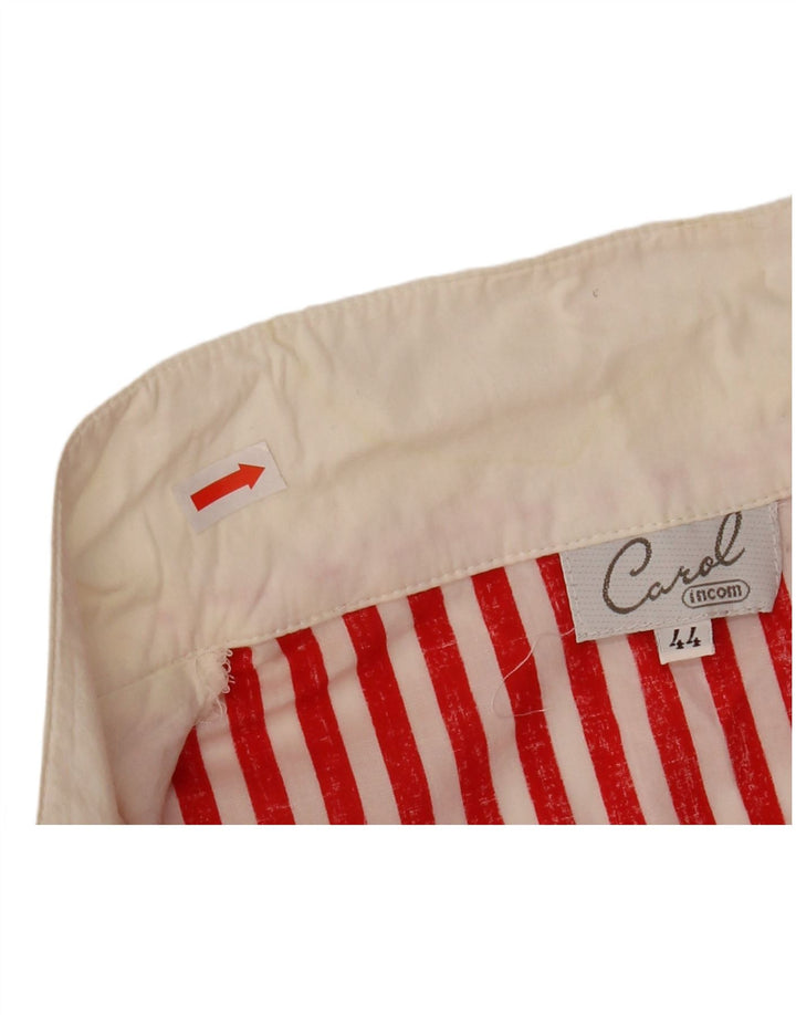 Женское платье-рубашка без рукавов Incom IT 44, средний красный в полоску