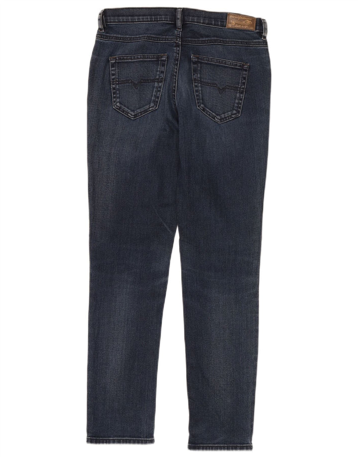 Женские узкие джинсы DIESEL W24 L30 синие, хлопок