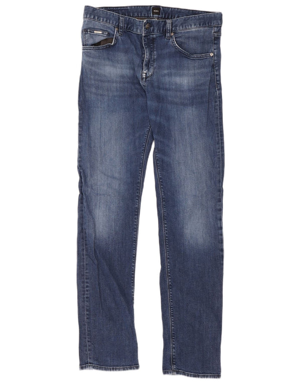 Мужские узкие джинсы Hugo Boss W34 L32 синие