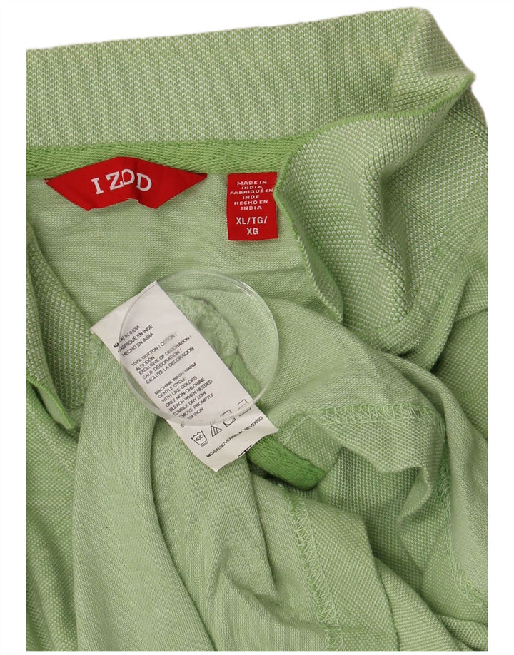 Мужская рубашка поло IZOD XL, зеленый хлопок