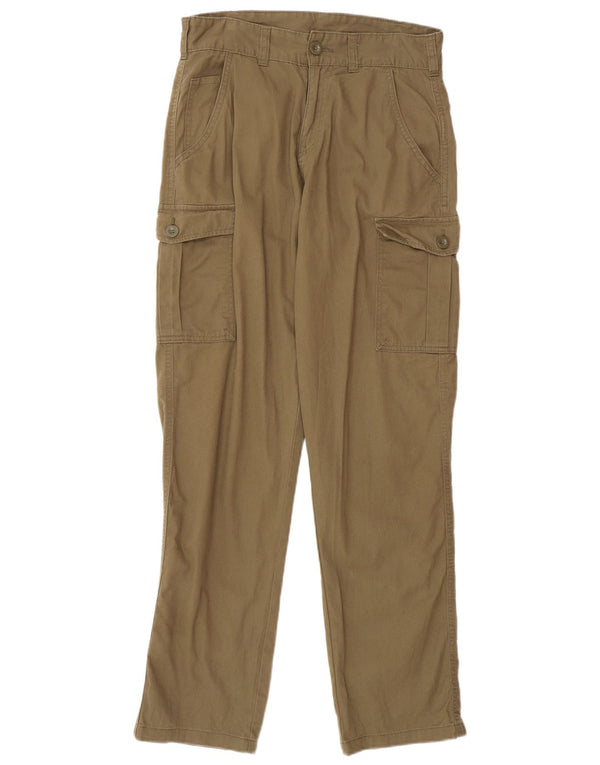 Женские прямые брюки карго Mountain Warehouse W28 L30, хлопок цвета хаки
