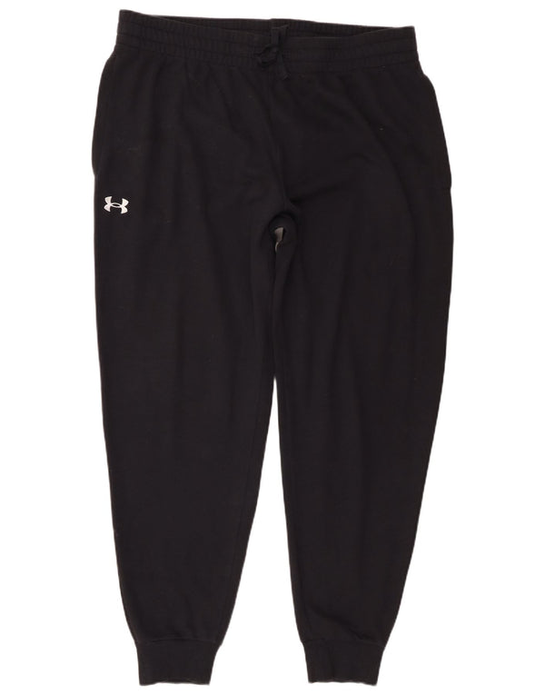 Under Armour Mens Tracksuit Trousers Joggers XL  Black Cotton