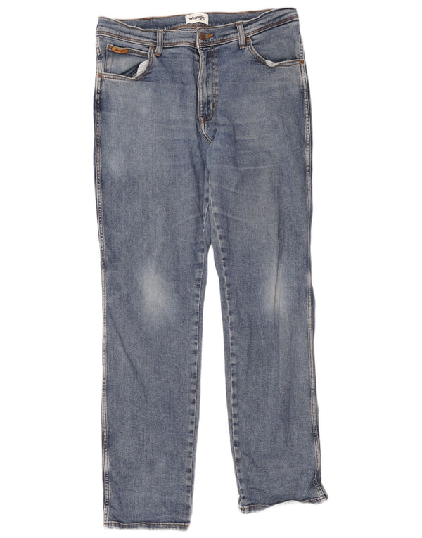 Мужские прямые джинсы Wrangler Texas W36 L34, синий хлопок