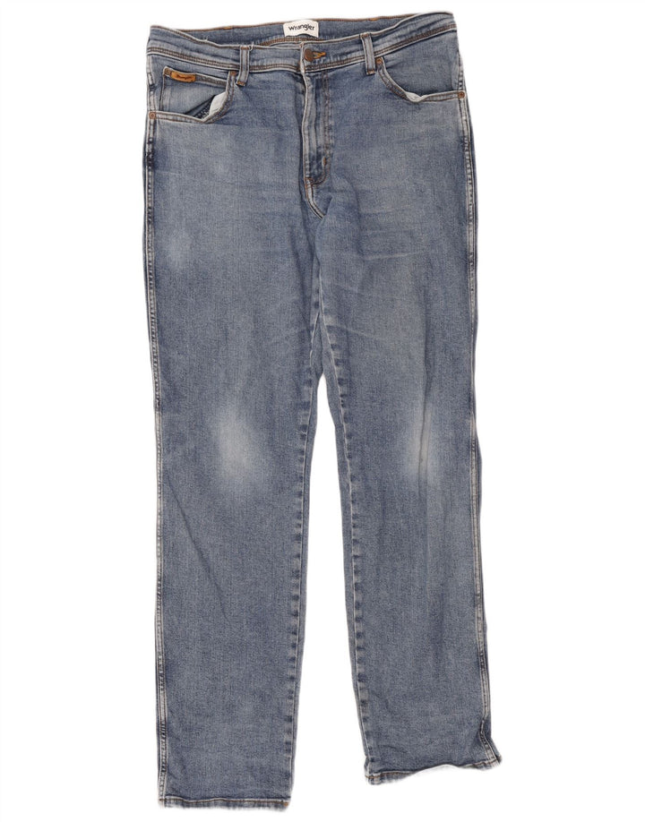 Мужские прямые джинсы Wrangler Texas W36 L34, синий хлопок