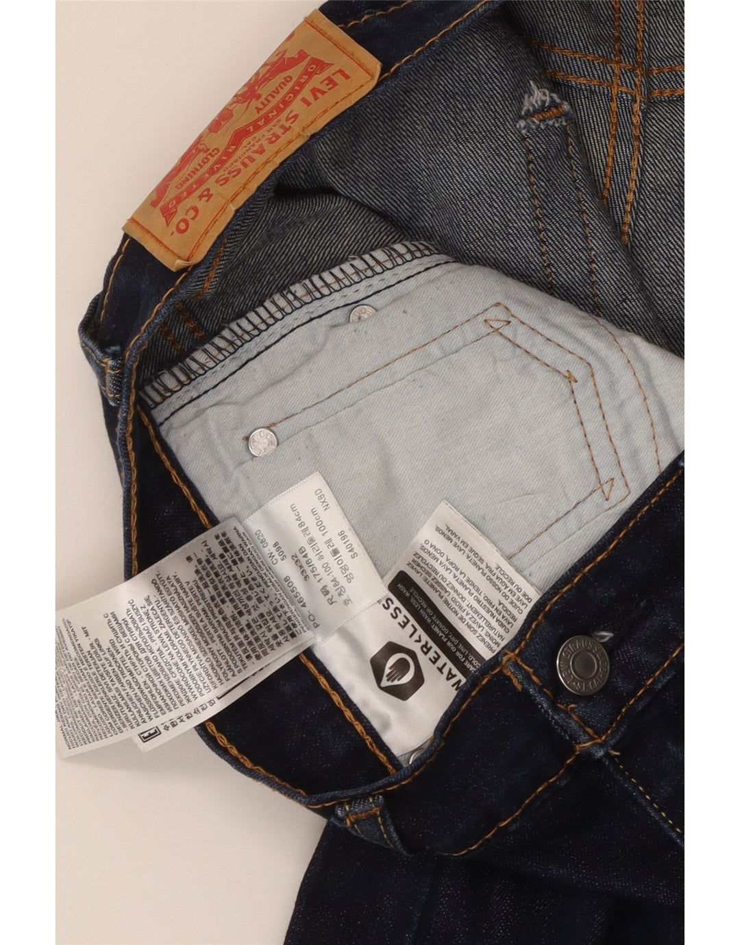 Мужские джинсы скинни LEVI'S 510 W33 L32 Темно-синие, хлопок