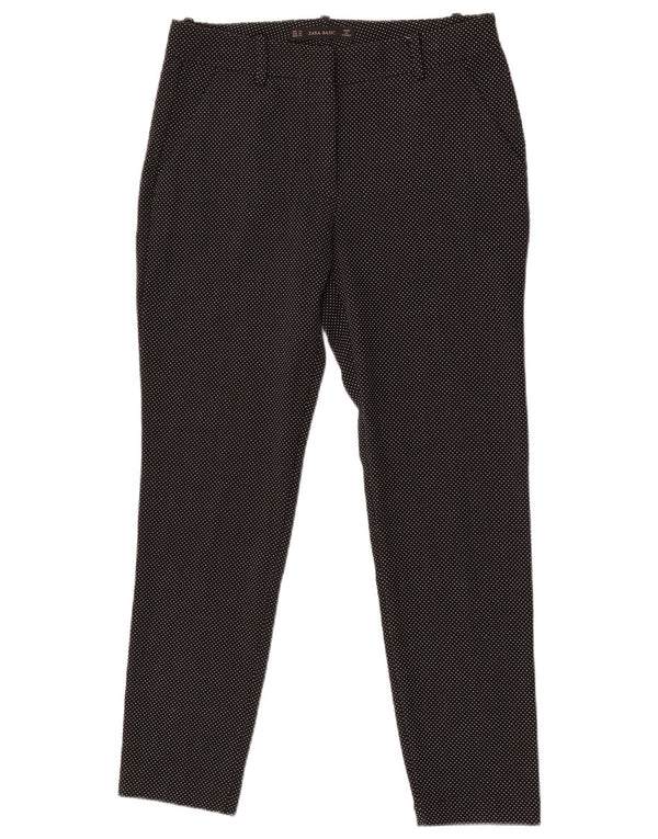 Женские узкие брюки-чиносы Zara EU 34 2XS W24 L26, черные в горошек