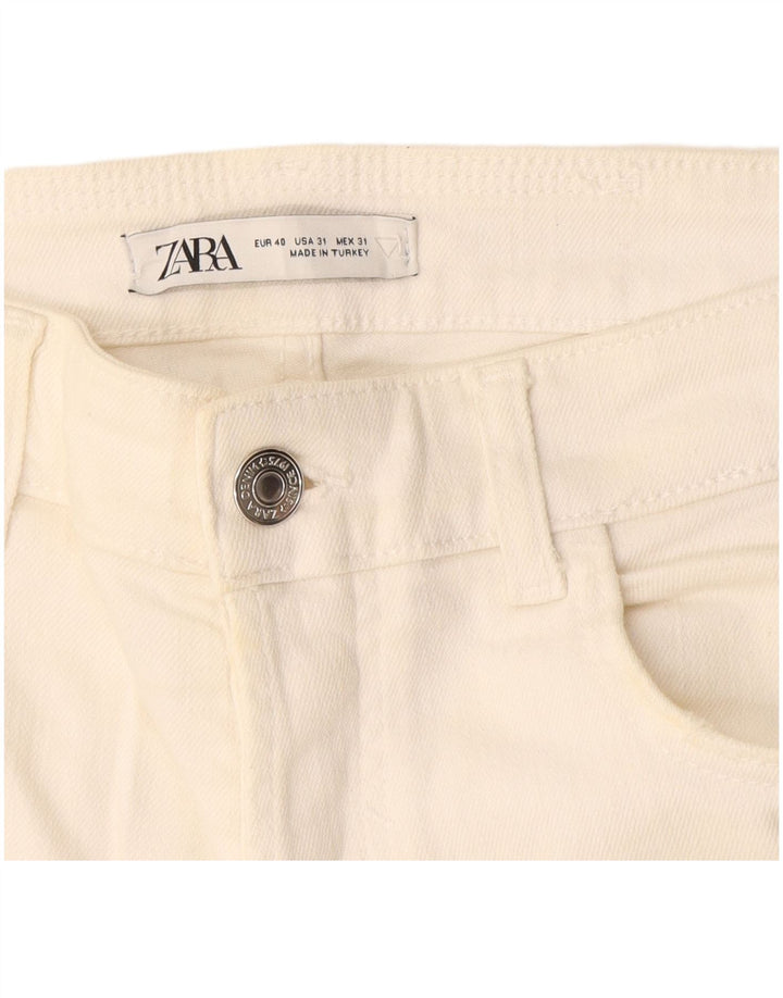 Мужские потертые узкие джинсы Zara EU 40 Medium W31 L27 Off White