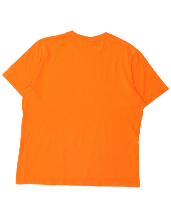 Мужская футболка с рисунком Nike KNVB, Великобритания, 46/48 XL, оранжевый хлопок