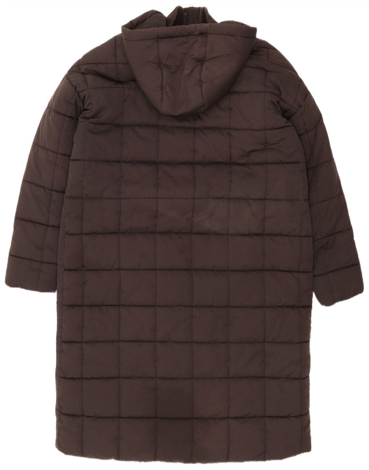Женское стеганое пальто с капюшоном Fat Face UK 18 XL, черный полиэстер