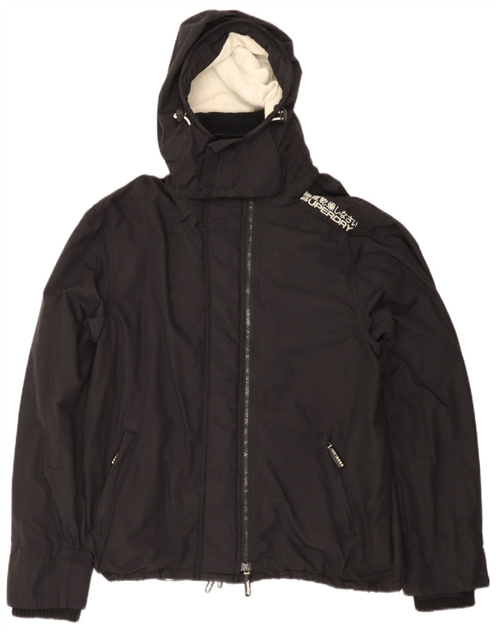 SUPERDRY Женская ветровка с капюшоном The Windcheater UK 20 2XL, черная