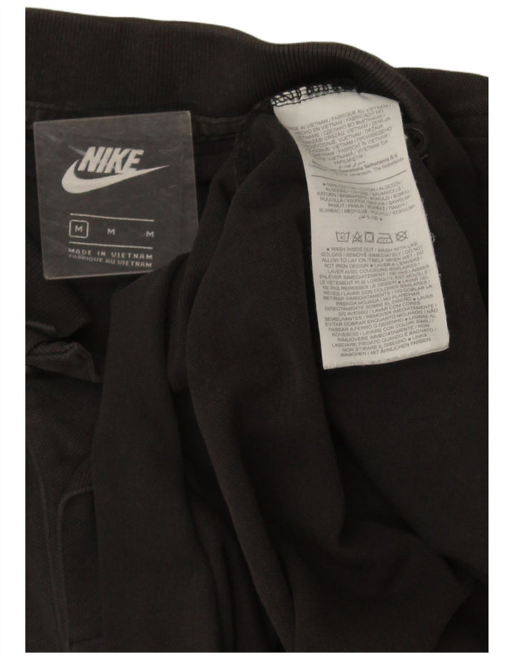 Мужская рубашка-поло Nike среднего серого цвета, хлопок