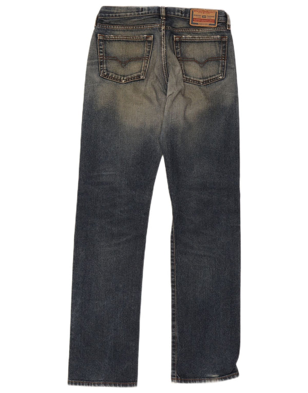 Женские прямые джинсы Diesel W28 L31 синие, хлопок