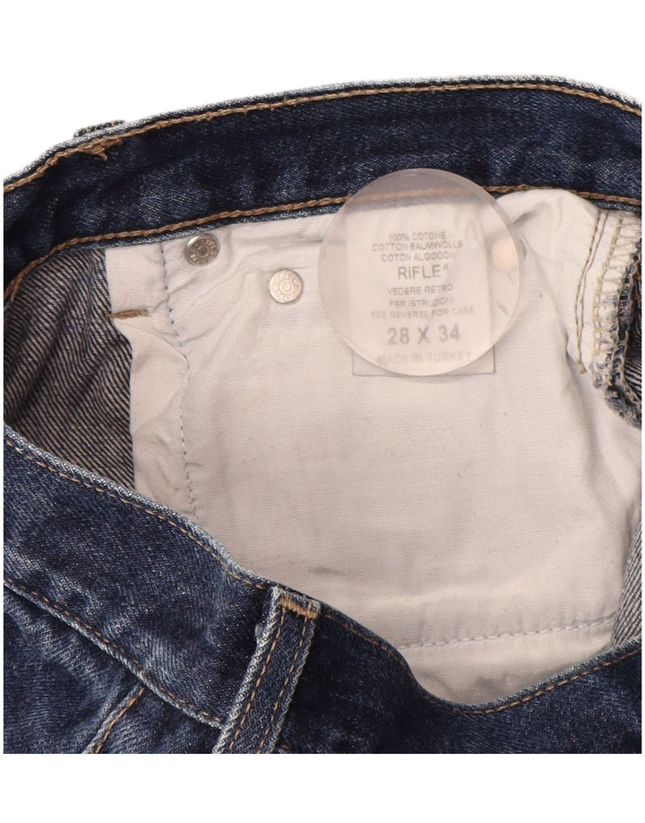 Мужские джинсы Bootcut с винтовкой W28 L28, синий хлопок