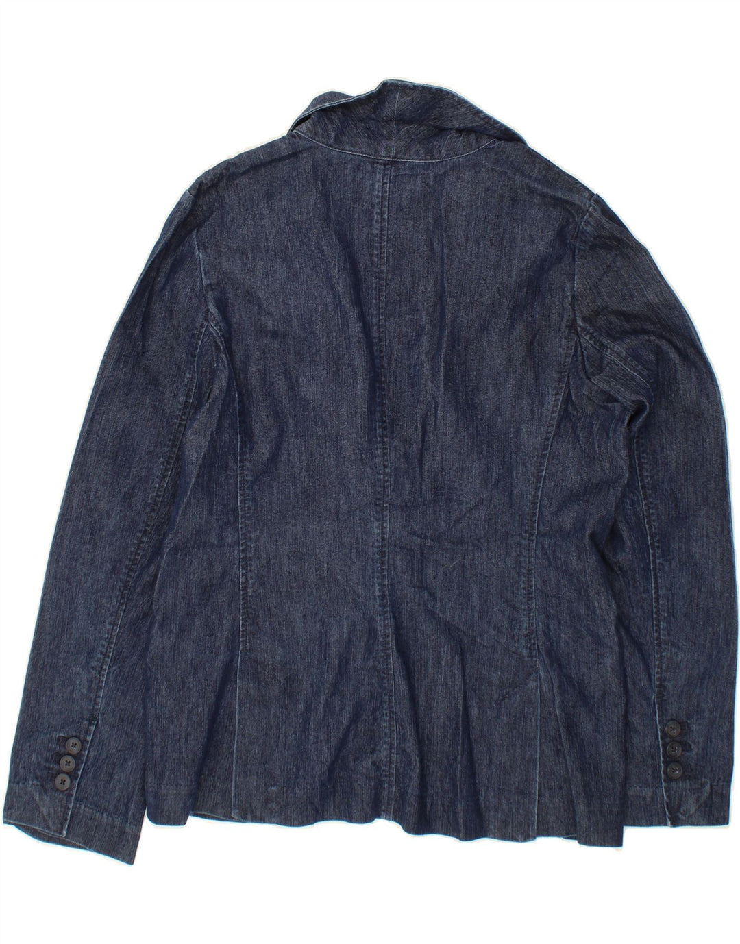 IZOD Womens Denim Jacket UK 14 Medium Navy Blue Cotton Vintage Izod and Second-Hand Izod from Messina Hembry 