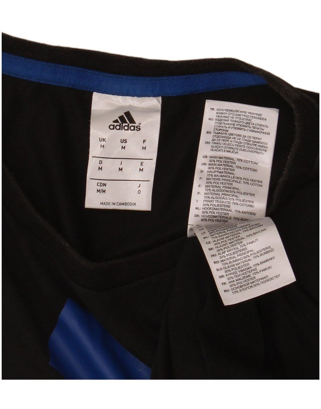 Мужская футболка ADIDAS с графическим рисунком, средний черный хлопок