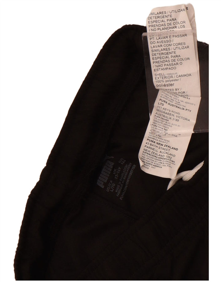 Спортивные шорты Puma для мальчиков 13-14 лет, черный полиэстер