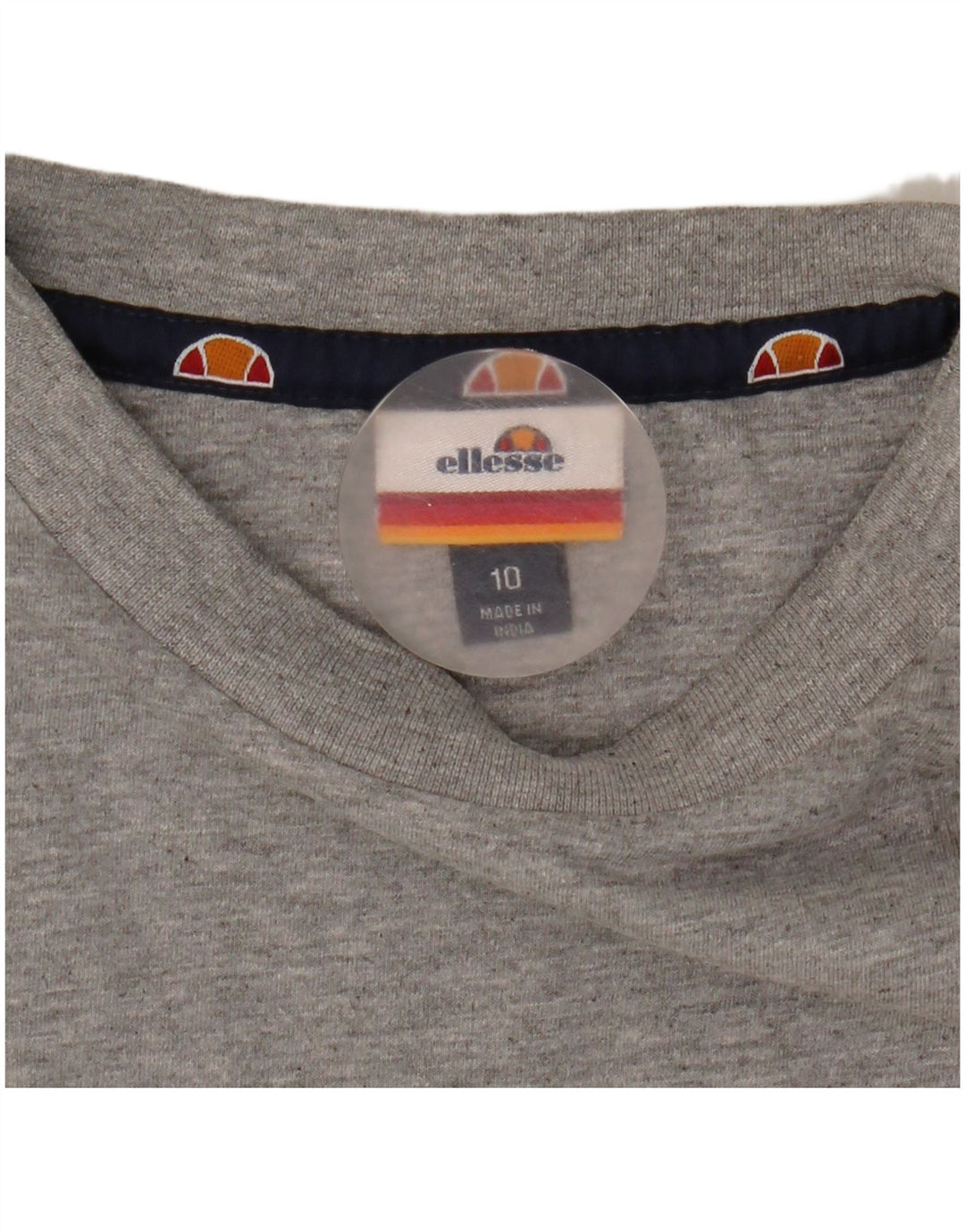 Женская футболка оверсайз с рисунком Ellesse Top UK 10, маленькая серая