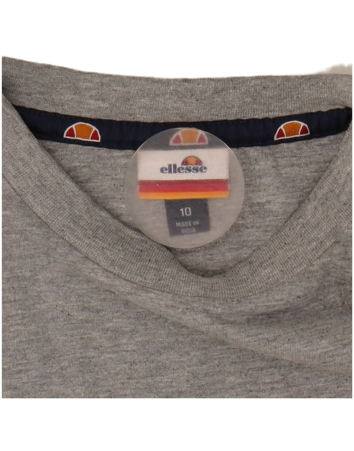 Женская футболка оверсайз с рисунком Ellesse Top UK 10, маленькая серая