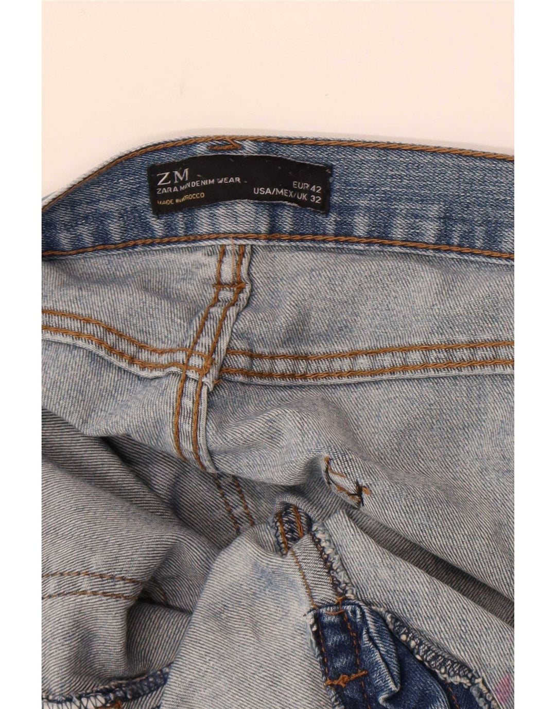 Мужские джинсы узкого кроя Zara EU 42, большие W32 L34, синие