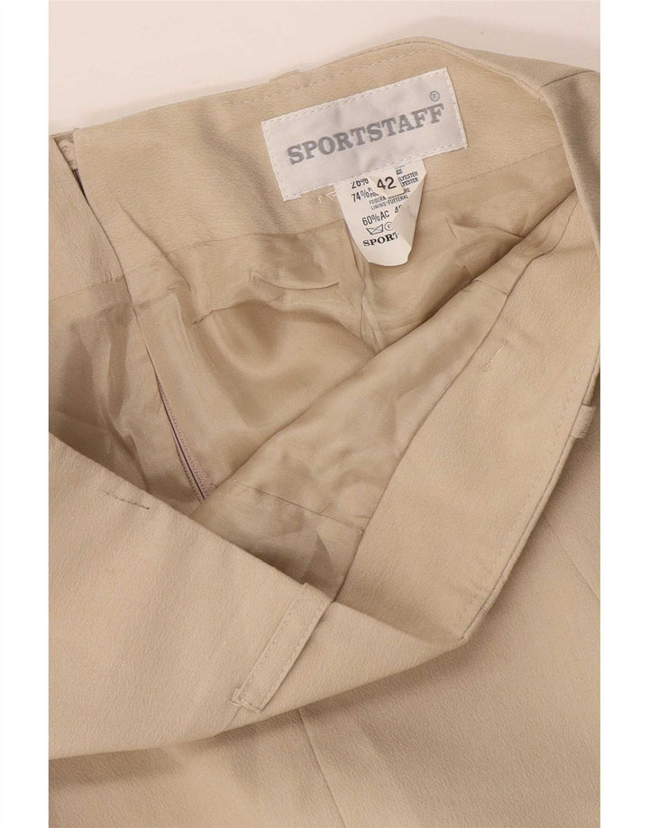 Женская мини-юбка Sport Staff IT 42 Medium W32 Бежевый вискоза