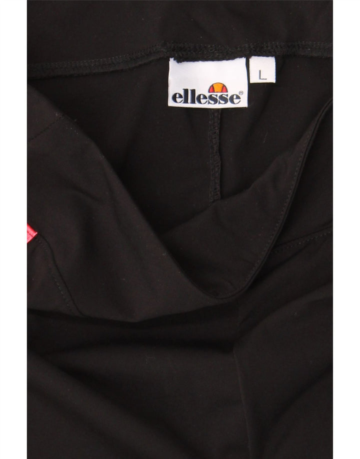 Женские леггинсы с рисунком Ellesse UK 14, большие черные цветные блоки