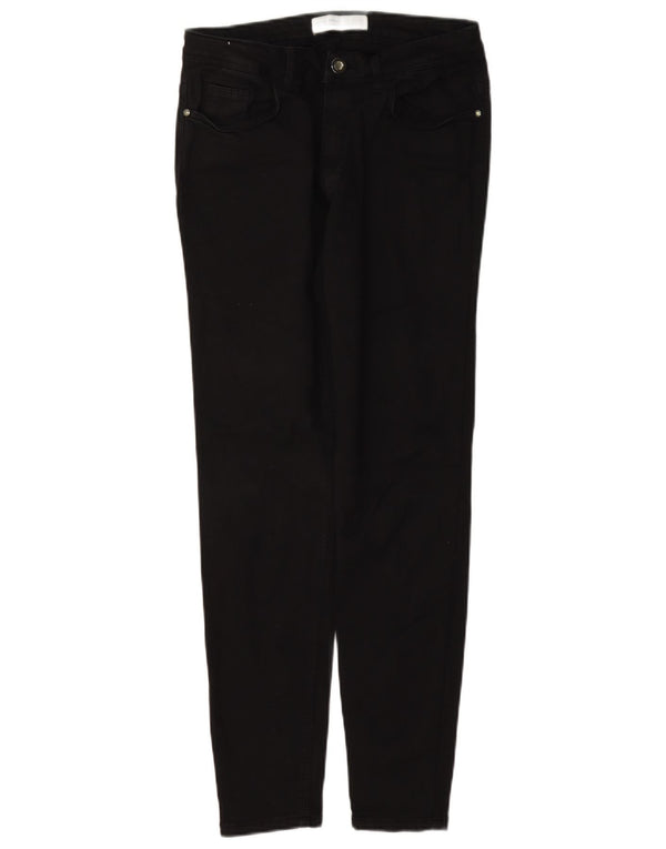 Женские джинсы скинни Zara EU 38, маленькие W28 L28, черный хлопок