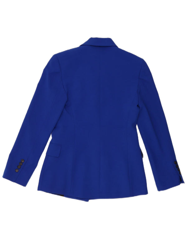 Женский двубортный пиджак свободного кроя Zara UK 6 XS, синий полиэстер