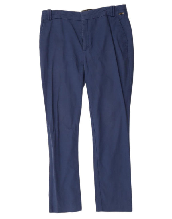 Женские прямые брюки-чиносы Zara EU 42, большие, W32 L27, синие, хлопок