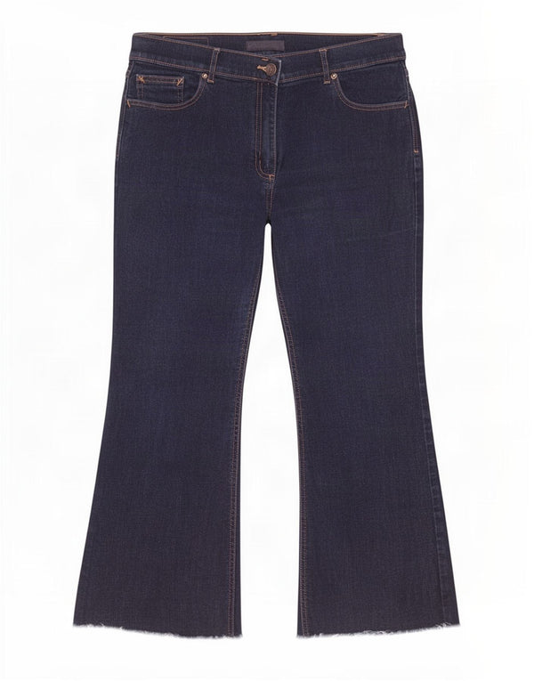 Женские укороченные джинсы Marks & Spencer Bootcut UK 16, большие W32 L25, темно-синие