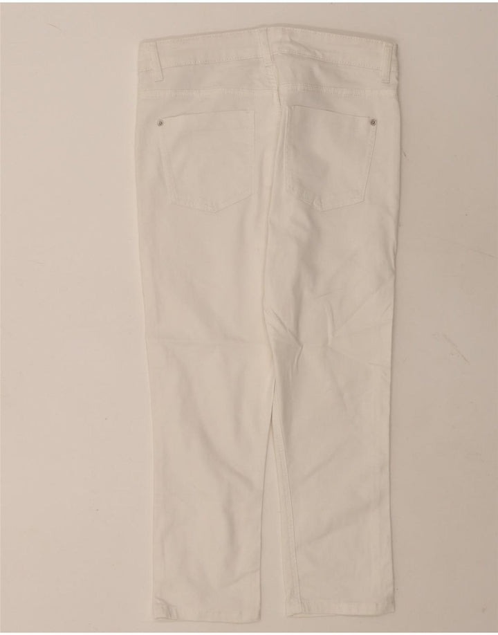 Женские укороченные джинсы Marks & Spencer UK 12 Medium W30 L21 Белые