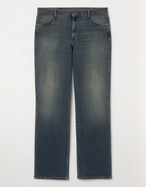 Мужские джинсы Bootcut Wrangler W38 L34 синие, хлопок