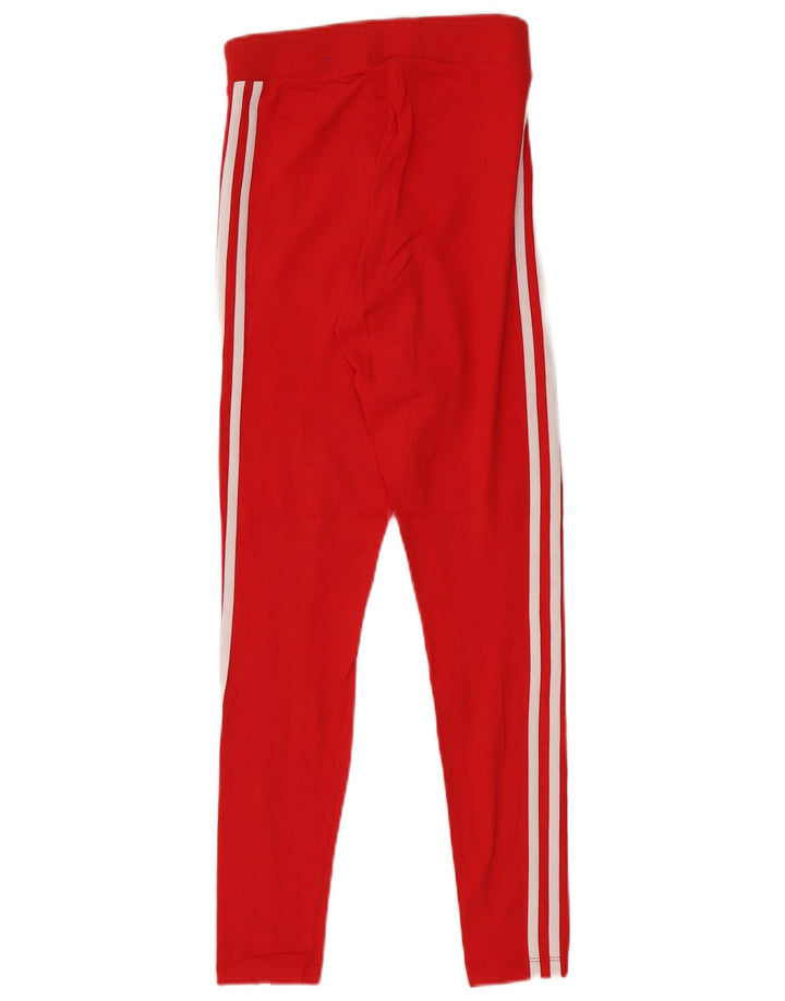 Женские леггинсы Adidas UK 10, маленькие красные хлопковые