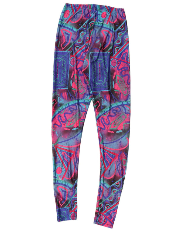 Женские леггинсы VINTAGE UK 6 XS, разноцветные с геометрическим узором