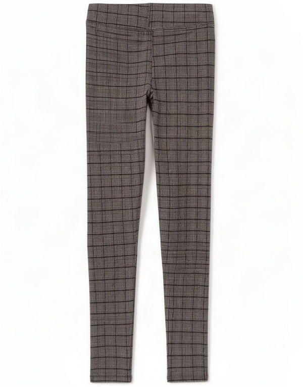 Женские леггинсы Zara Medium W28 L28 Серые с узором «гусиные лапки»