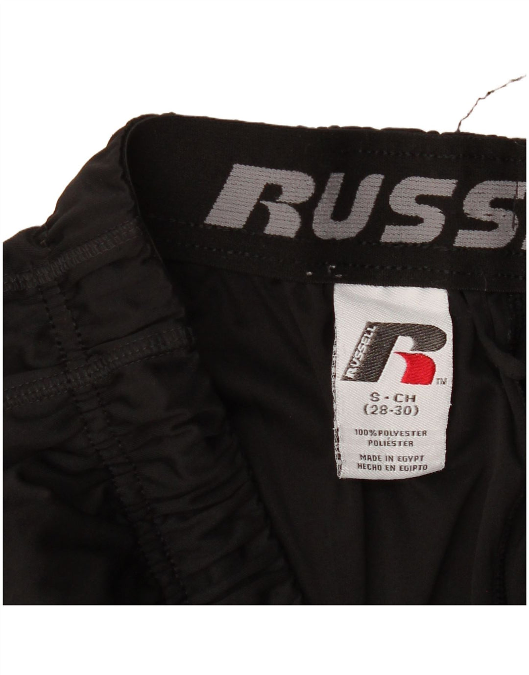 Мужские спортивные шорты RUSSELL ATHLETIC Dri-Power, маленькие черные из полиэстера